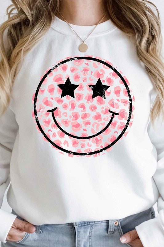 Leopard Smiley Sweatshirt