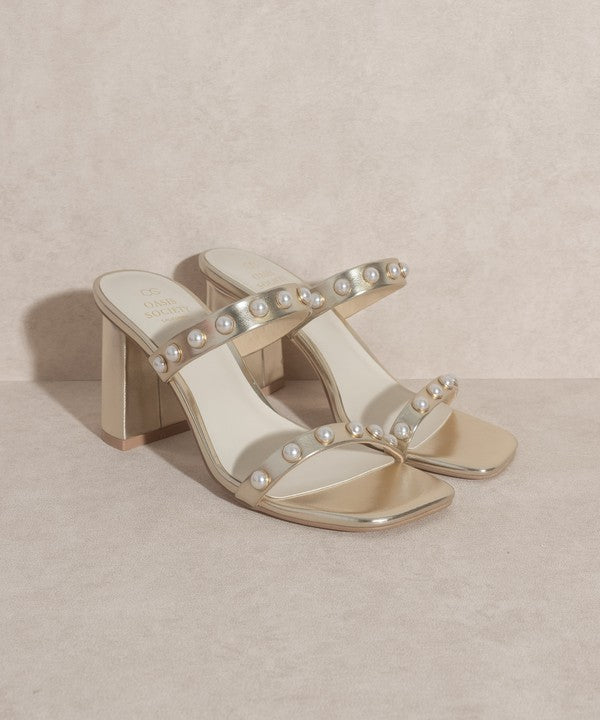 Victoria Pearl Strap Heel