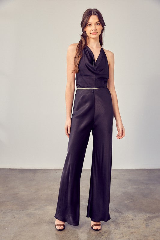 Satin Flare Trousers