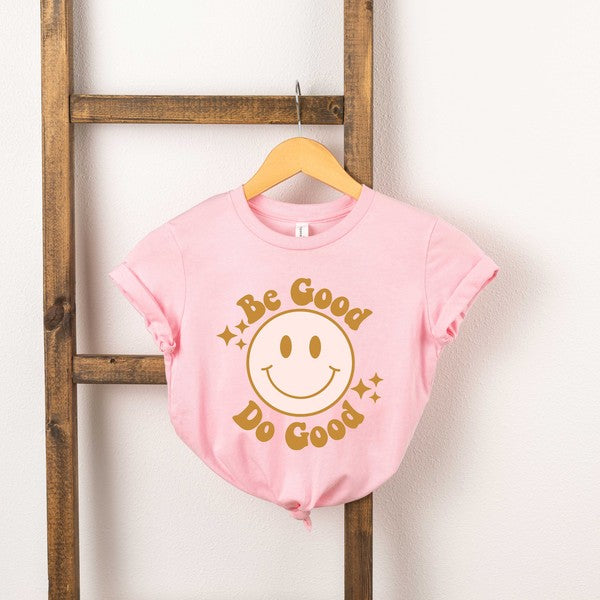 Be Good Do Good Smiley Face Youth Short Sleeve Tee