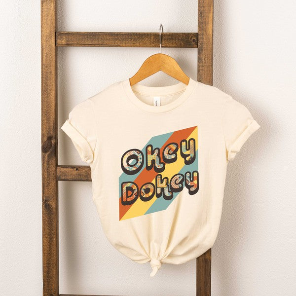 Okey Dokey Colorful Youth Short Sleeve Graphic Tee