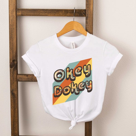 Okey Dokey Colorful Youth Short Sleeve Graphic Tee