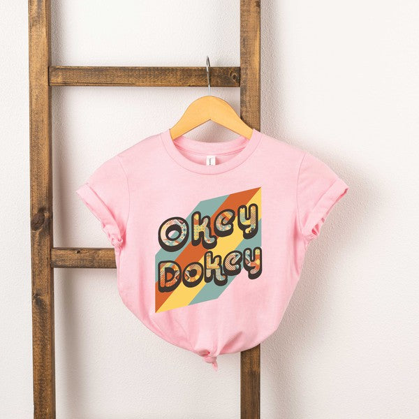 Okey Dokey Colorful Youth Short Sleeve Graphic Tee