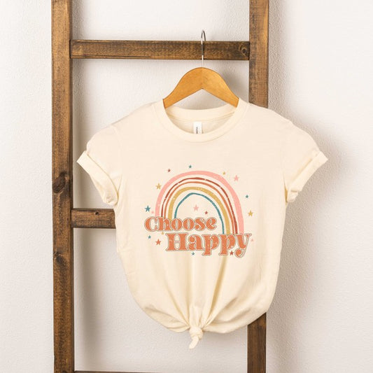 Choose Happy Rainbow Youth Short Sleeve Tee