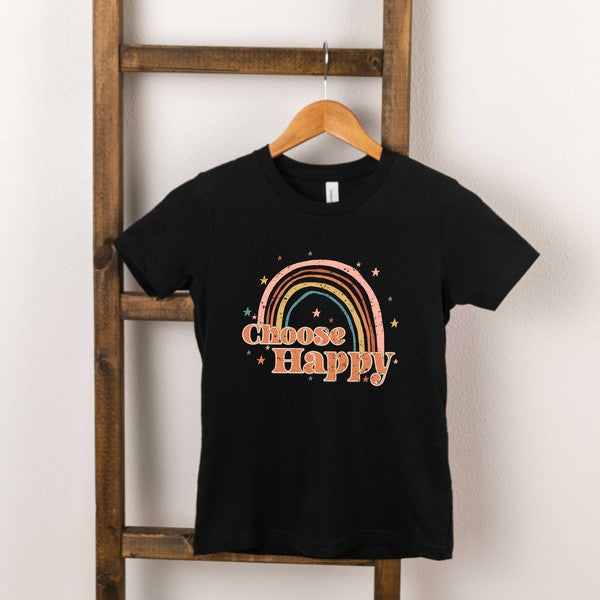 Choose Happy Rainbow Youth Short Sleeve Tee