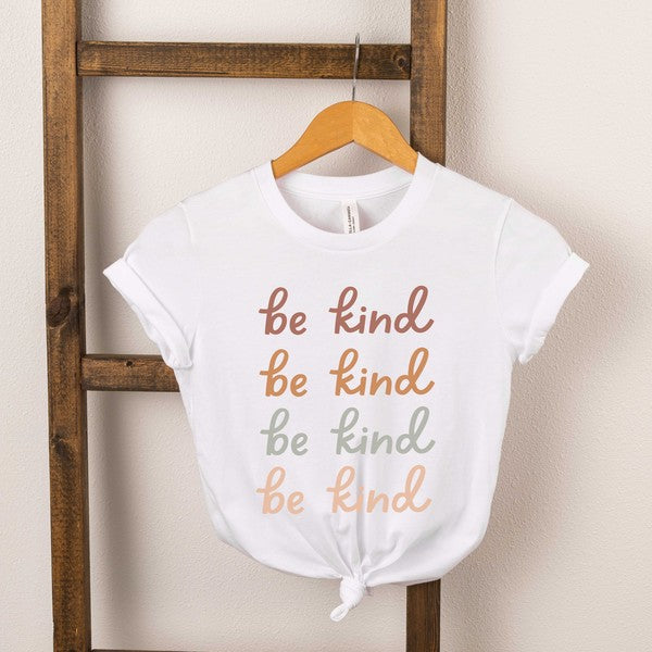 Be Kind Stacked Youth Short Sleeve Graphic Tee
