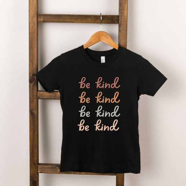 Be Kind Stacked Youth Short Sleeve Graphic Tee