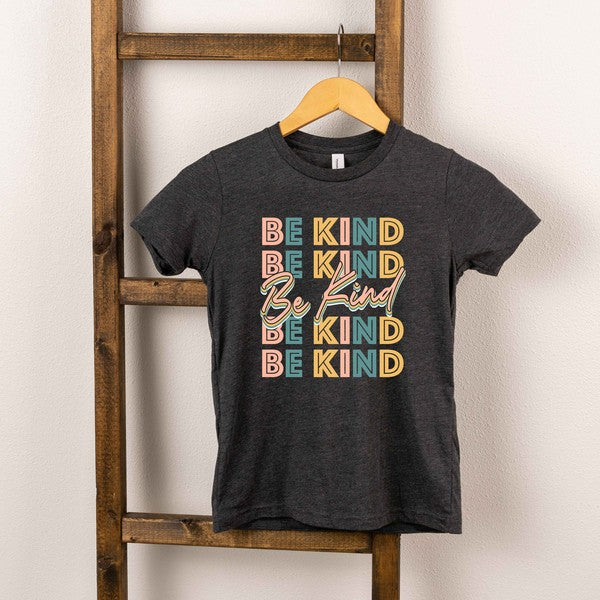 Be Kind Retro Youth Short Sleeve Graphic Tee
