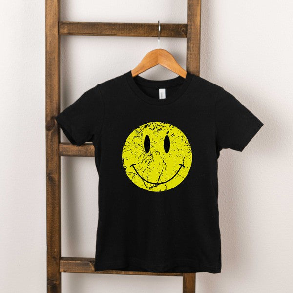Distressed Smiley Face Youth Tee