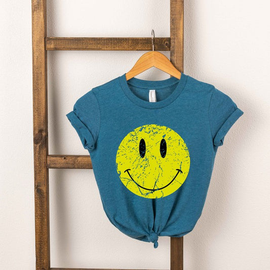 Distressed Smiley Face Youth Tee