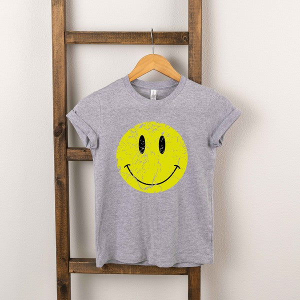 Distressed Smiley Face Youth Tee