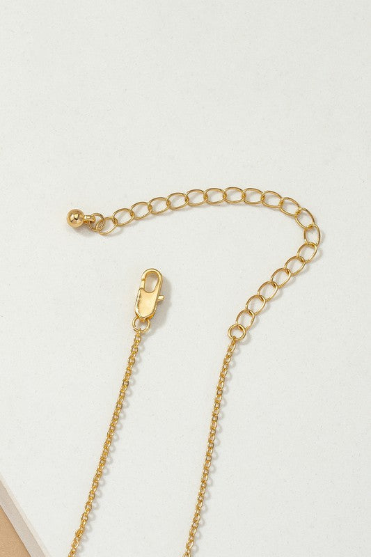 Delicate peace sign necklace
