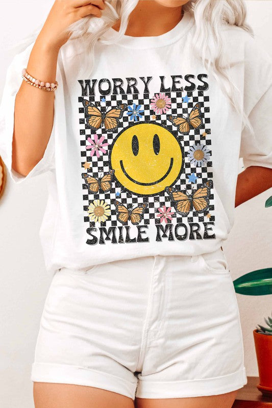Worry Less, Smile More Tee