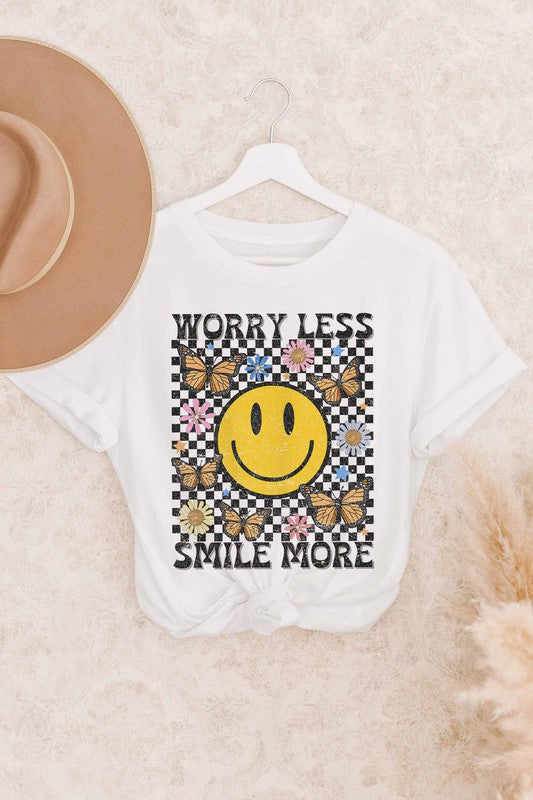 Worry Less, Smile More Tee