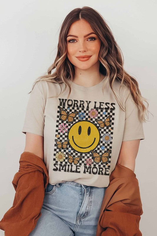 Worry Less, Smile More Tee