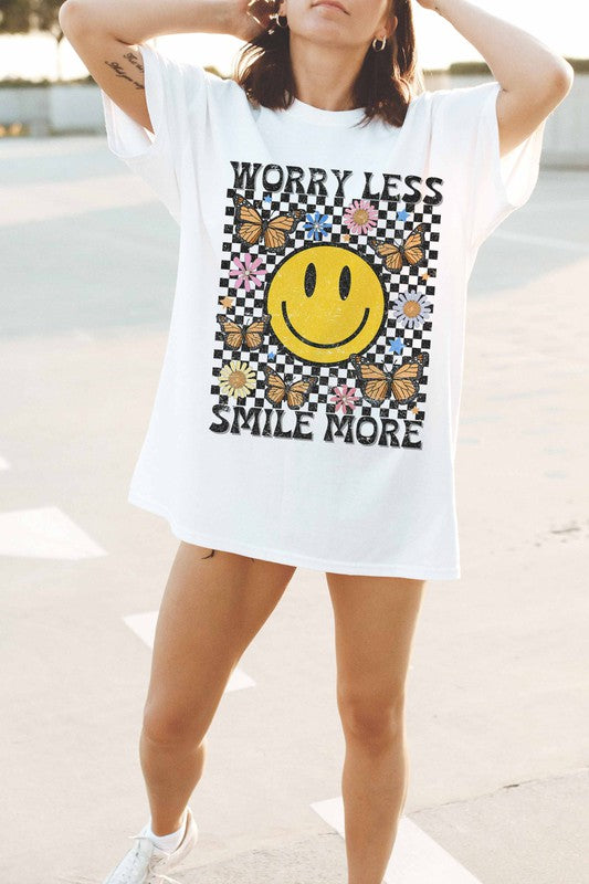 Worry Less, Smile More Tee