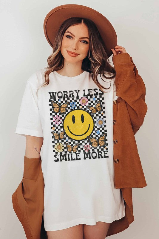 Worry Less, Smile More Tee