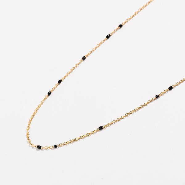 Dainty Black Onyx Necklace