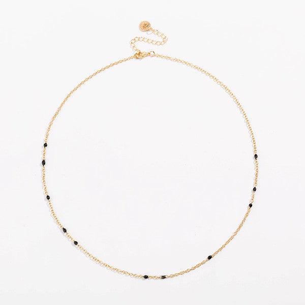 Dainty Black Onyx Necklace