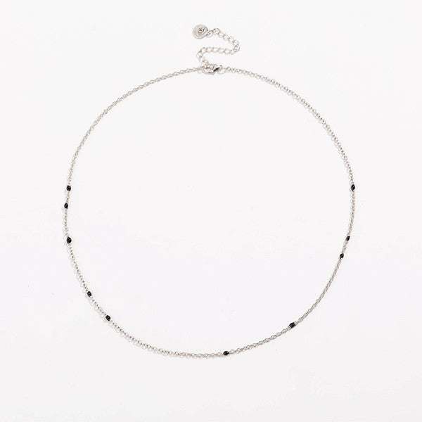 Dainty Black Onyx Necklace