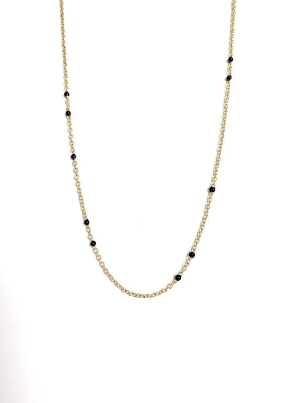 Dainty Black Onyx Necklace