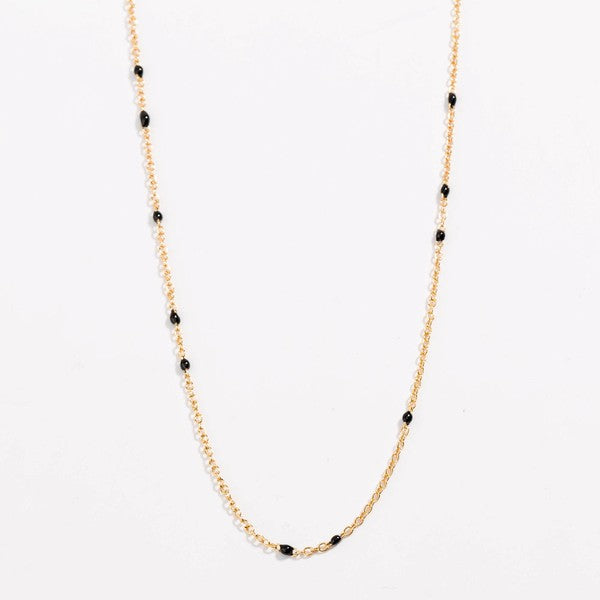 Dainty Black Onyx Necklace