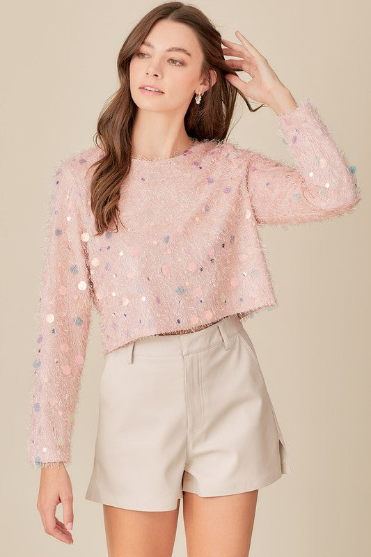 Cassidy Sequin Top