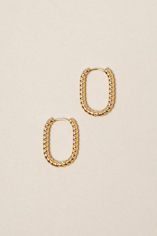 Twisted Hoop Earrings