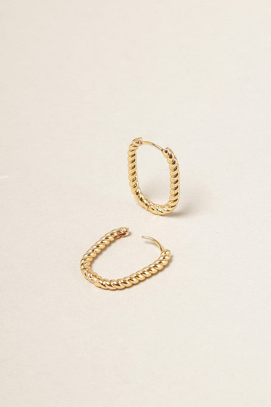 Twisted Hoop Earrings