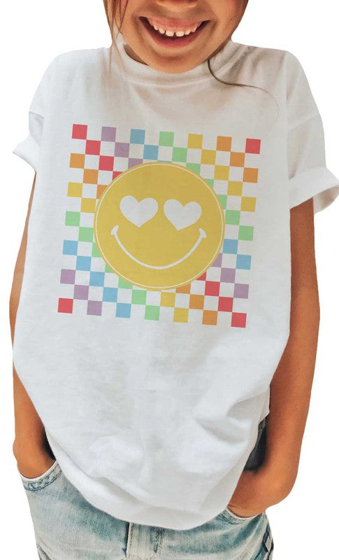 Checkerboard Smiley Tee