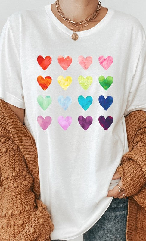 Rainbow Heart Tee