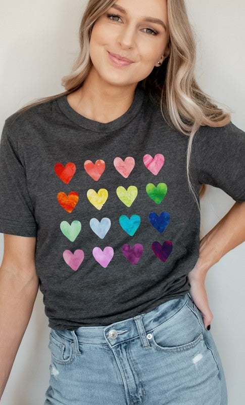 Rainbow Heart Tee