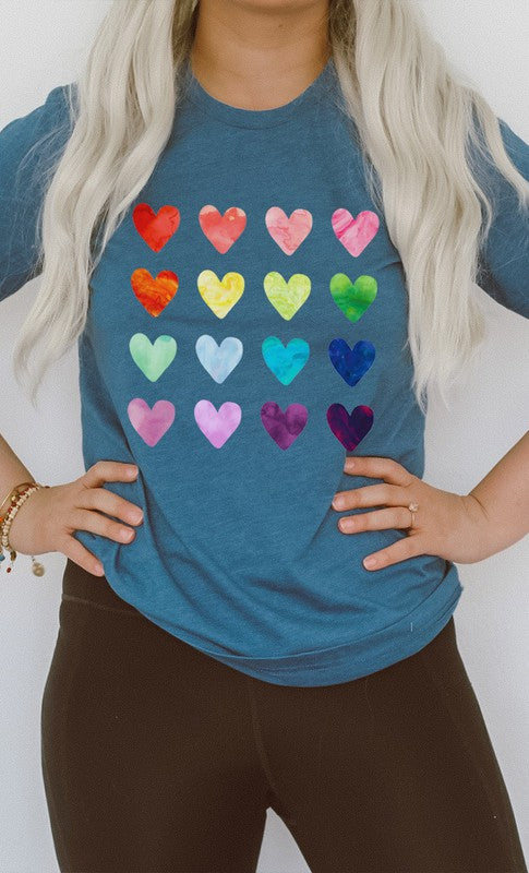 Rainbow Heart Tee