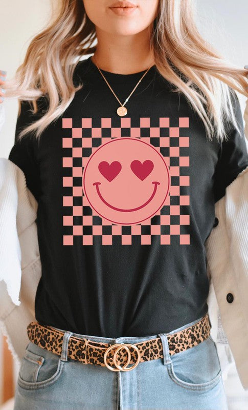 Heart Eyes Smiley Tee