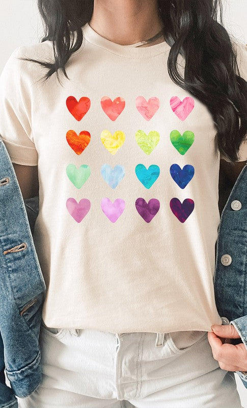 Rainbow Heart Tee