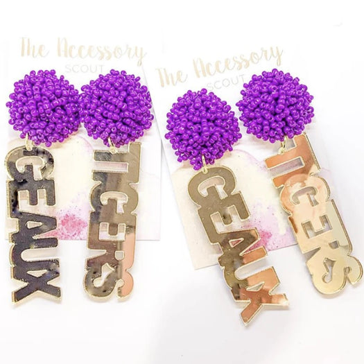 Team Spirit Drop Earrings