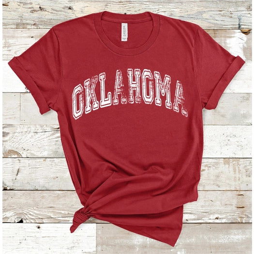 Oklahoma Distressed Tee
