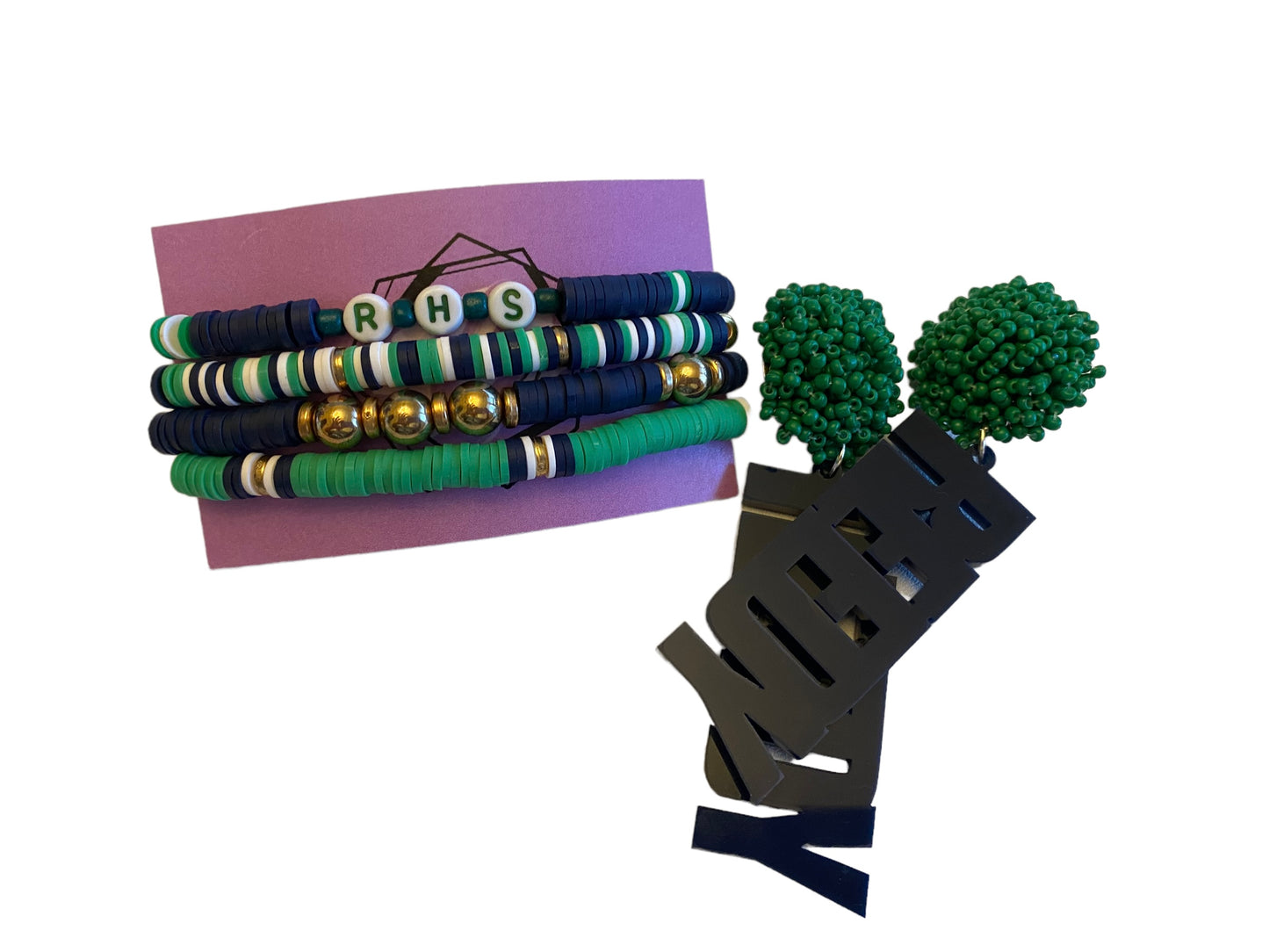 School/Sorority Spirit Bracelet Set
