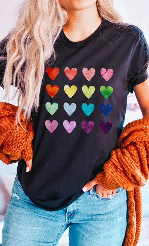 Rainbow Heart Tee