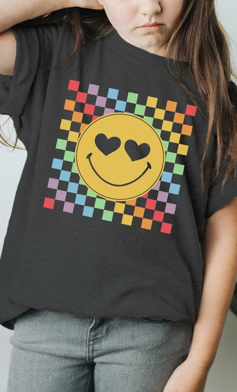 Checkerboard Smiley Tee