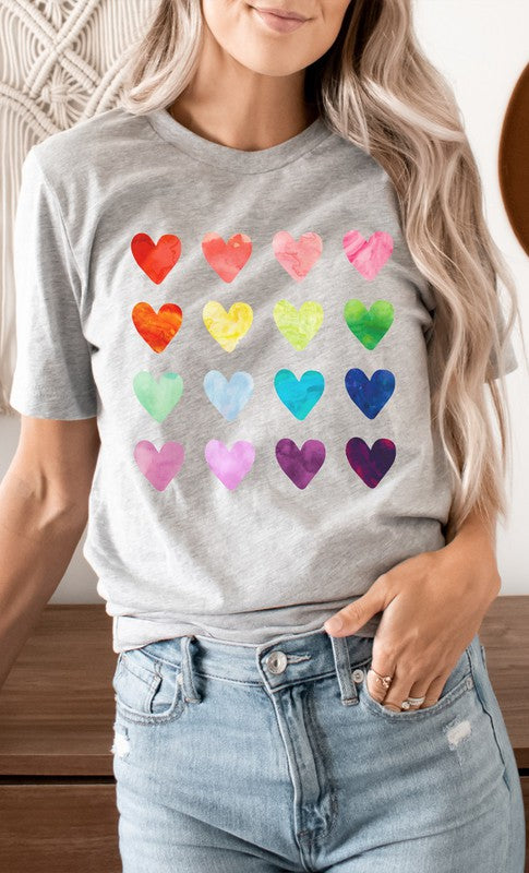 Rainbow Heart Tee