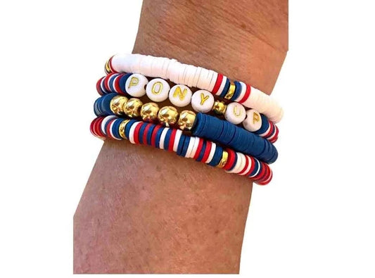 School/Sorority Spirit Bracelet Set