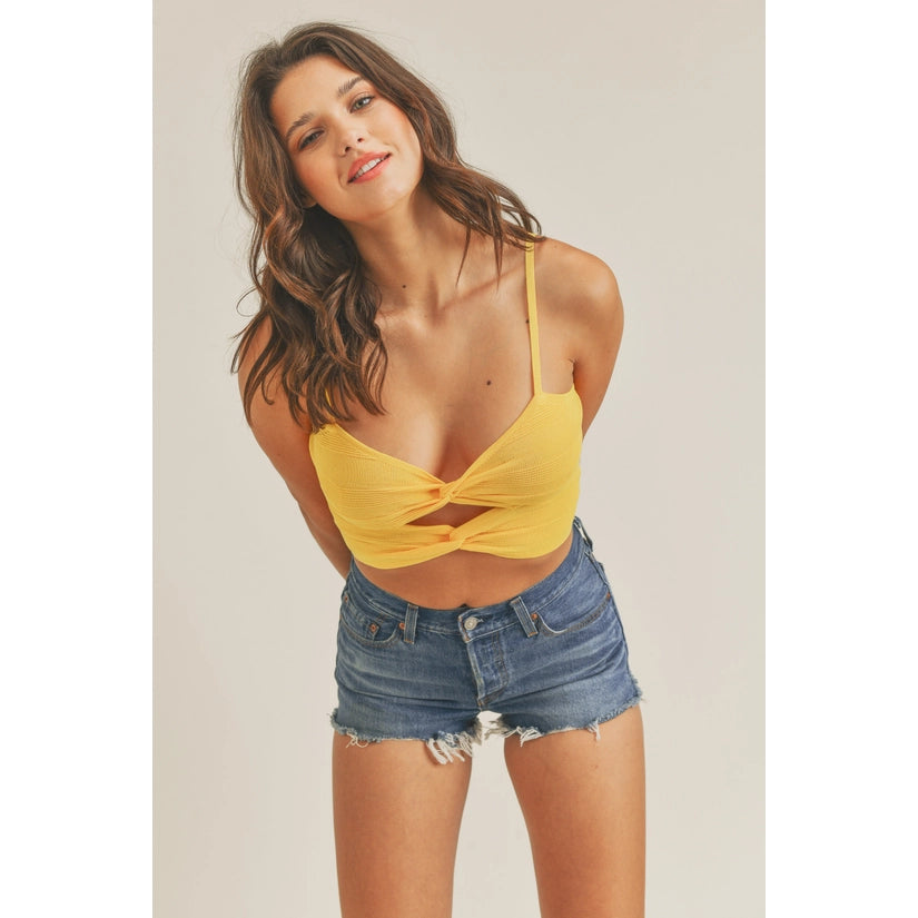 Twisted Front Crop Top